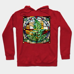 Fern Leaf Stained Glass Hoodie